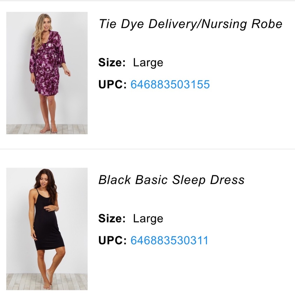 Nursing/delivery gown and robe